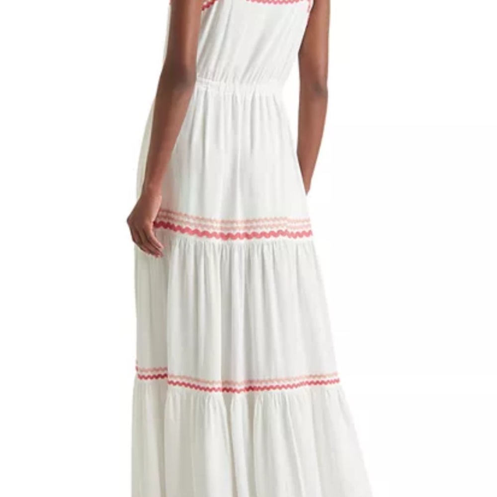 Splendid Riviera Rick Rack Maxi Dress Size Medium - Picture 2 of 8